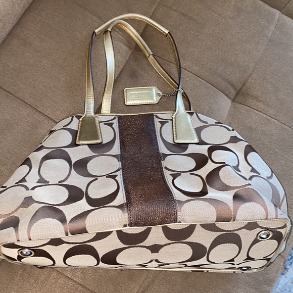 Coach Legacy Signature Monogram Purse - Picture 1 of 12